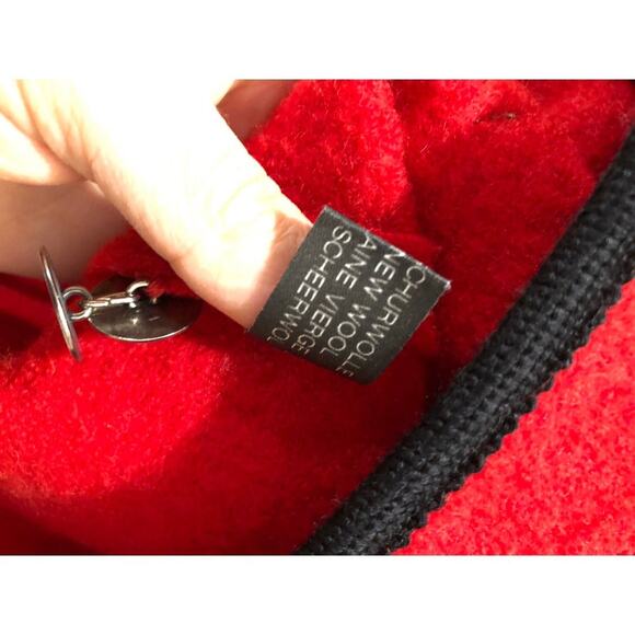 Vintage Elegance Seiler Norwegian Red Felted 100% Wool Jacket Size 116cm 6Y - Picture 11 of 12